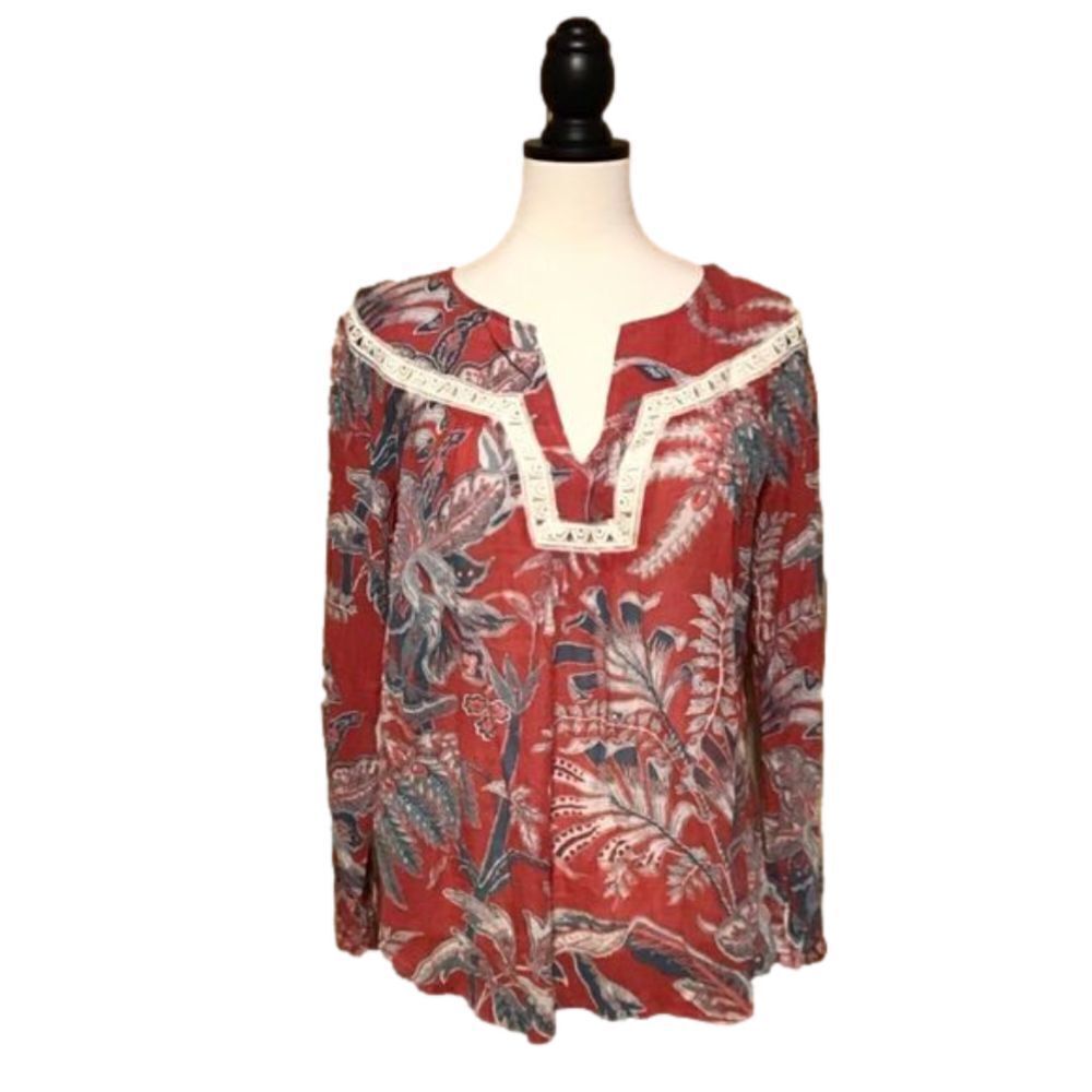Ann‎ Taylor LOFT Boho Floral Top XS